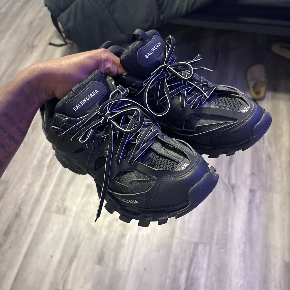 Balenciaga Men's Black Athletic Sneakers